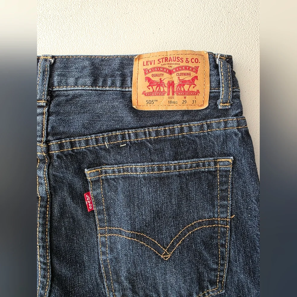 Levi Strauss 514 Straight Leg Denim Dark Indigo Blue Minimalist Core Indie Skate - Picture 6 of 13